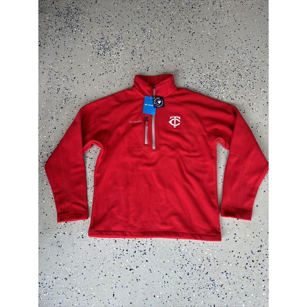Columbia Jacket Mens Fast Trek III‎ Fleece Half Zip NWT Minnesota Twins M
